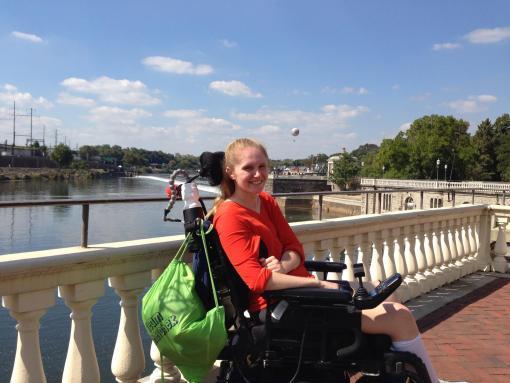 Lauren Shevchek after spinal cord injury diving into shallow water