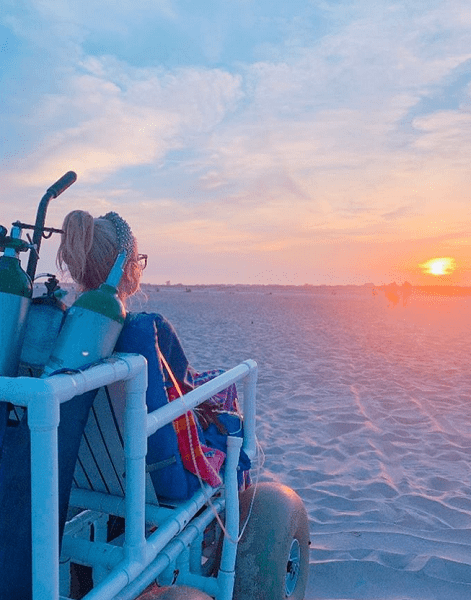Annie McMahon sunset Rockaway Beach last trip 2019
