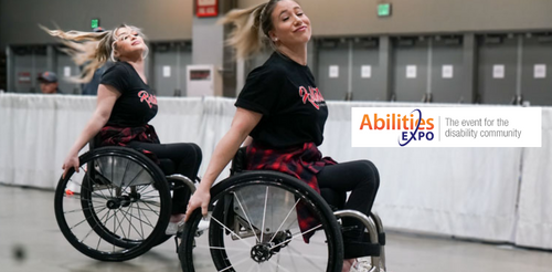 The Rollettes wheelchair dance team performs at an Abilities Expo event.